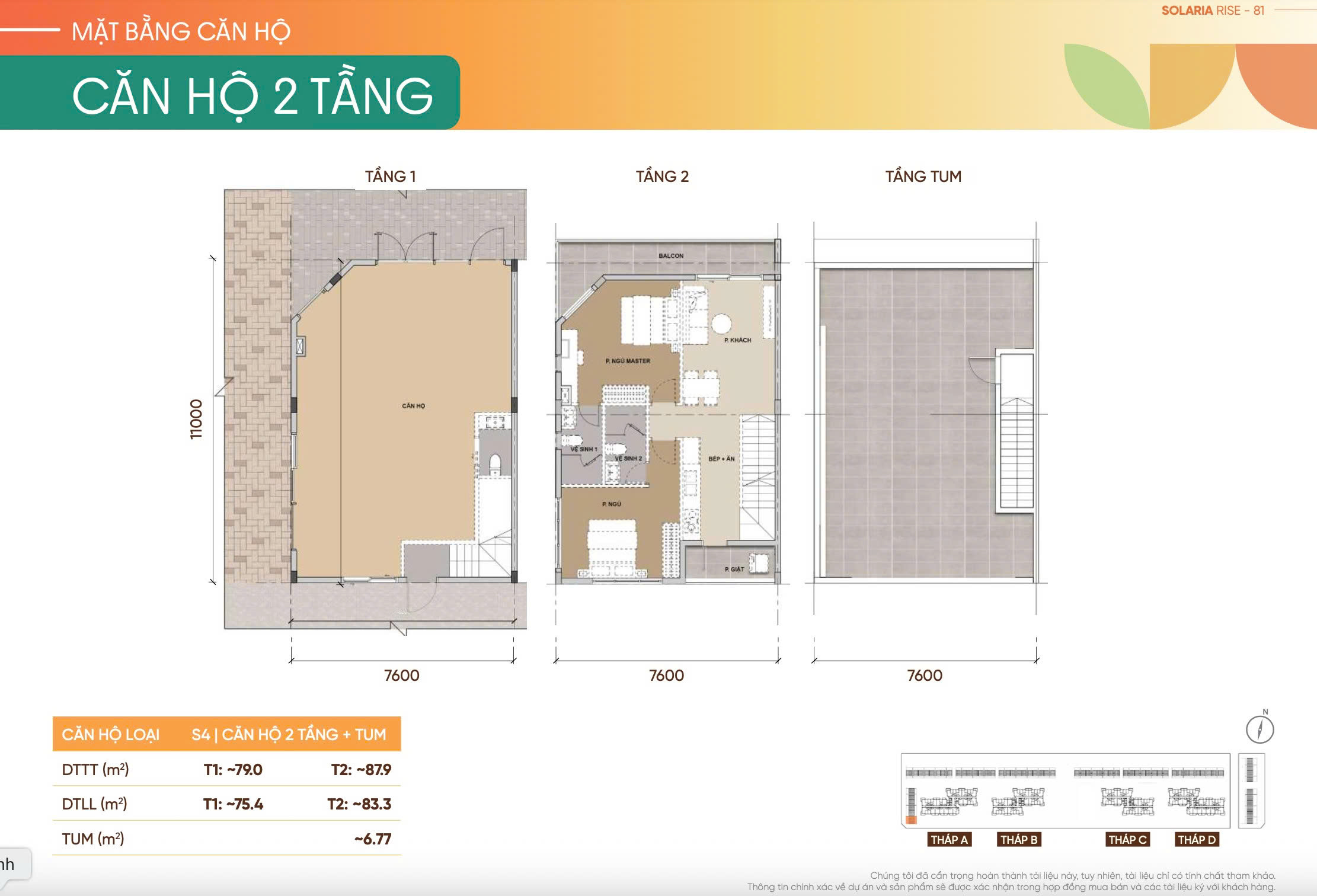 Căn hộ 2 tầng Solaria Rise Waterpoint Bến Lức Nam Long