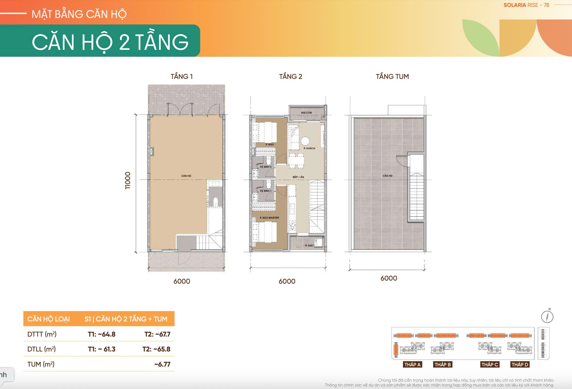 Căn hộ 2 tầng Solaria Rise Waterpoint Bến Lức Nam Long