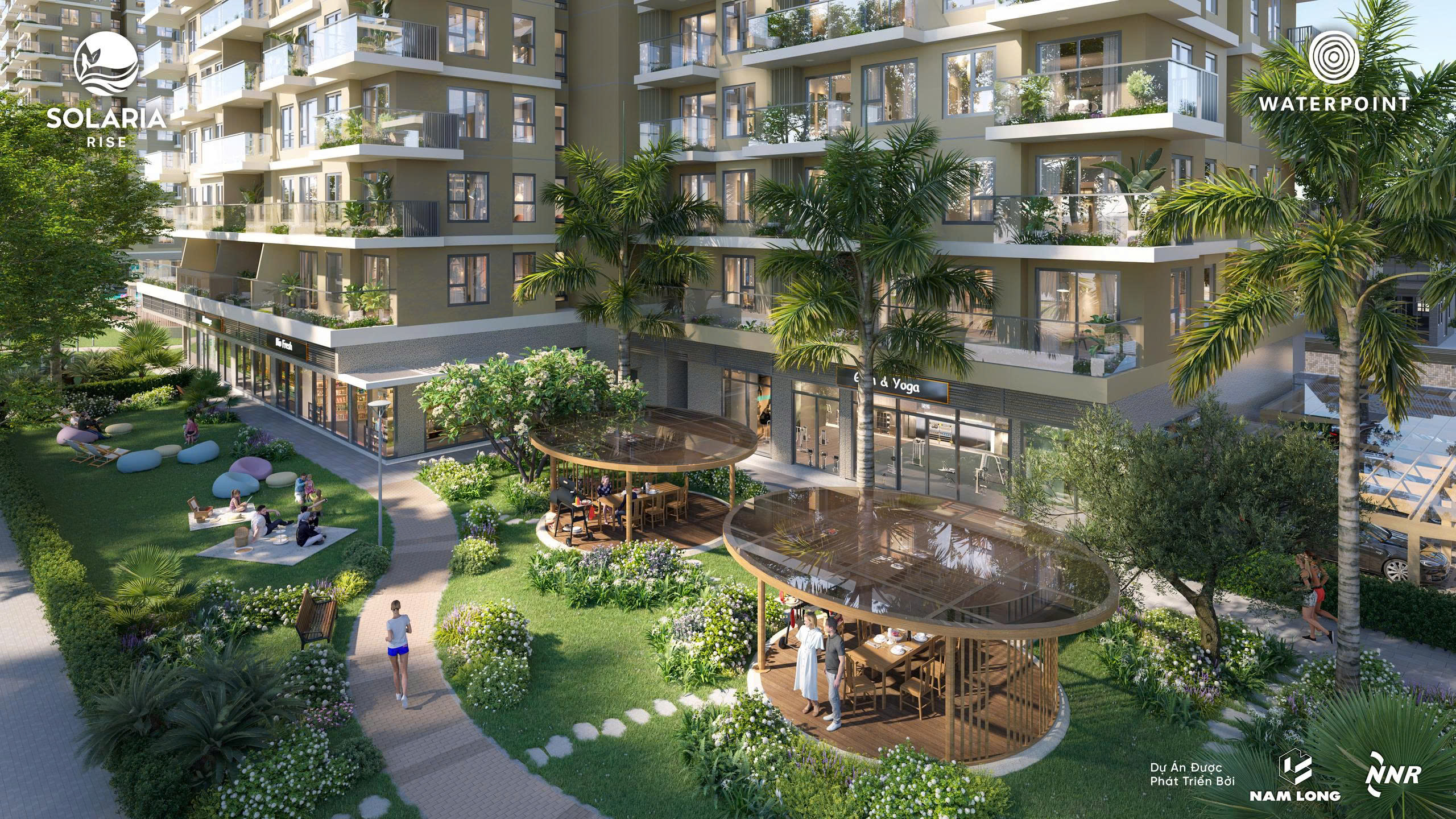Tiện ích nội khu căn hộ Solaria Rise Waterpoint Bến Lức