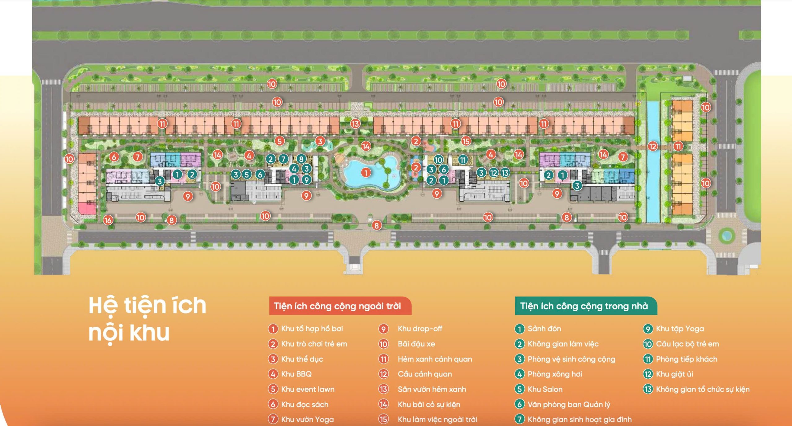 Tiện ích nội khu chuẩn resort tại căn hộ Solaria Rise Waterpoint Bến Lức