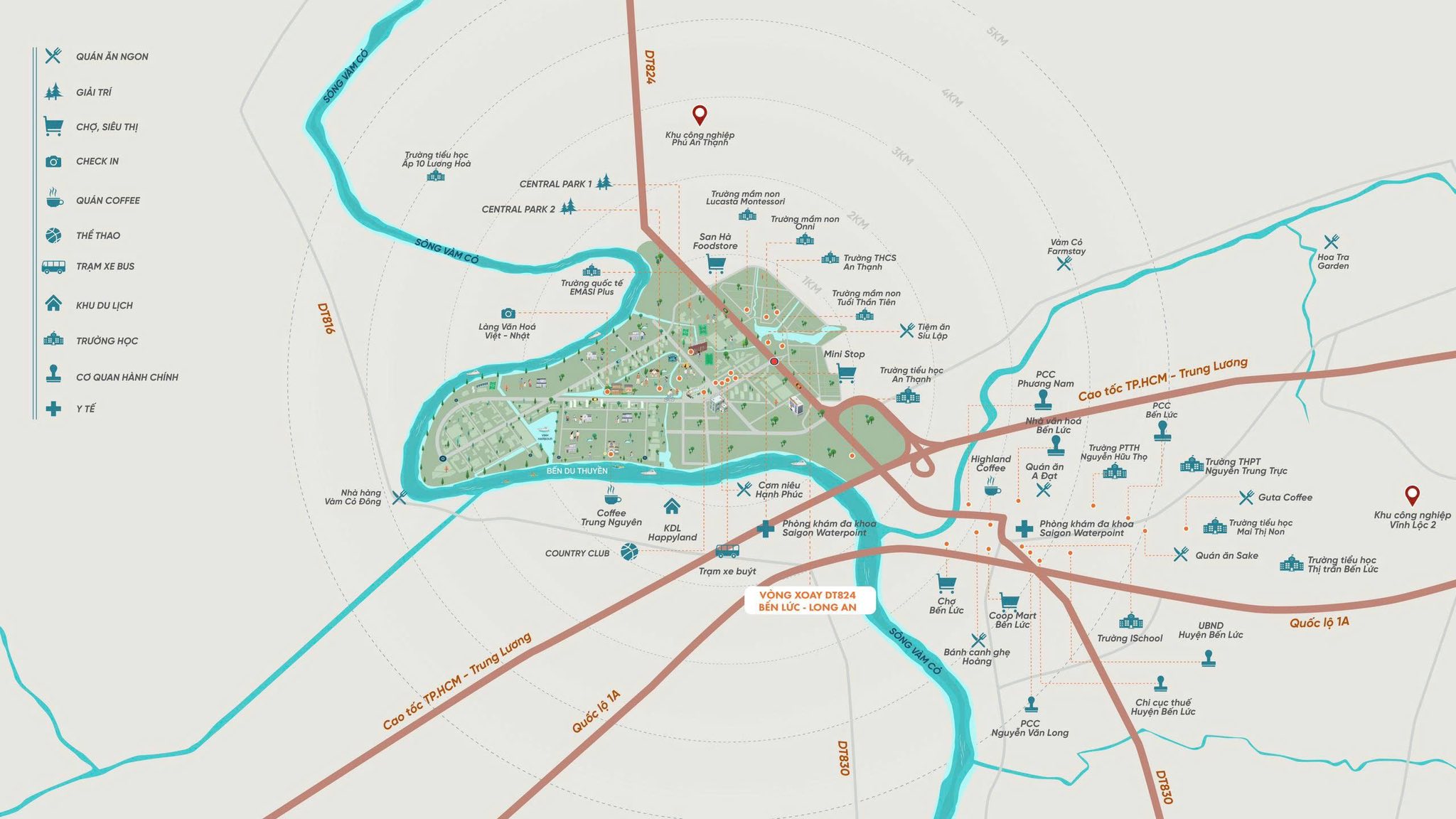 Vị trí khu đô thị Waterpoint Nam Long, căn hộ Solaria Rise